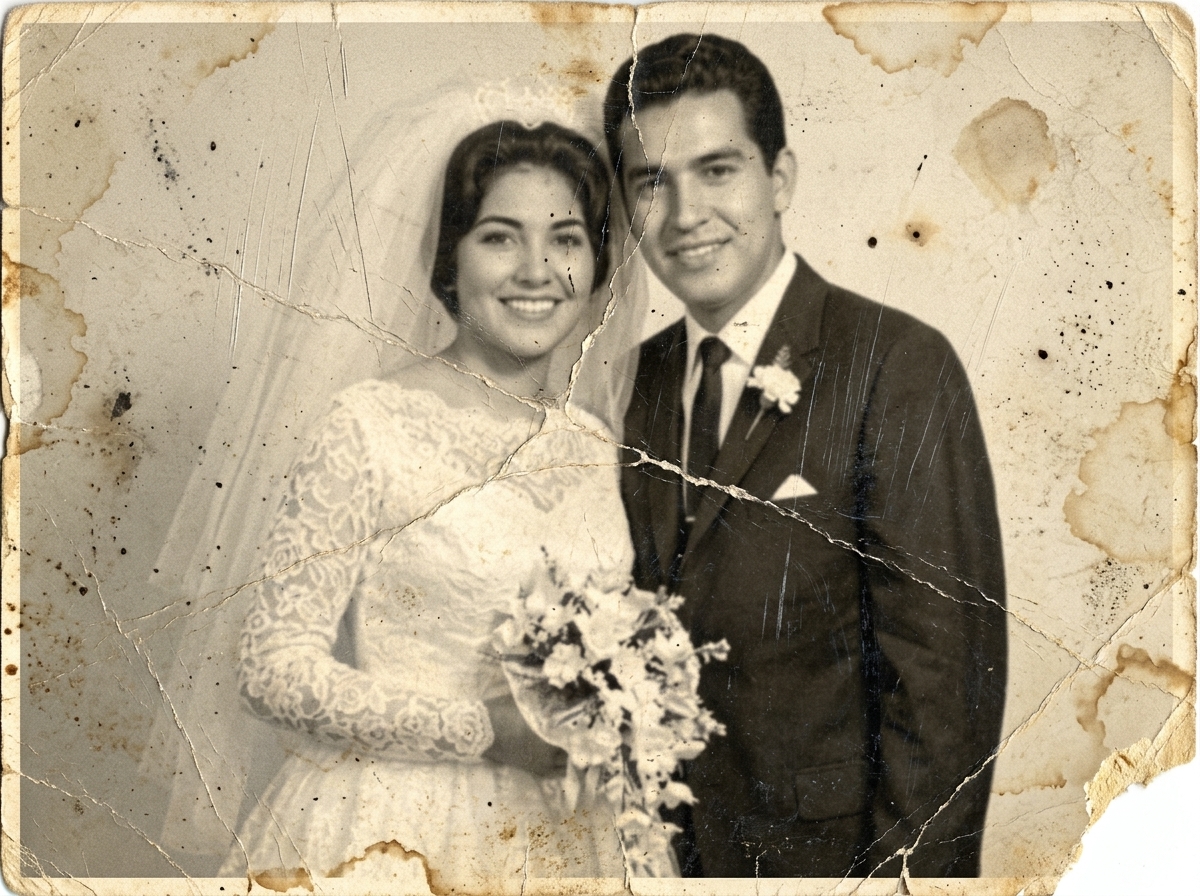 Foto original dañada